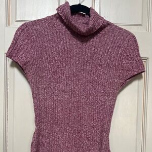 Short sleeve sweater dress